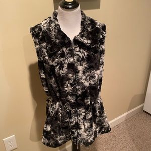 Faux fur vest